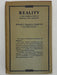 REALITY: A NEW CORRELATION OF SCIENCE & RELIGION BY BURNETT HILLMAN STREETER Recovery Collectibles