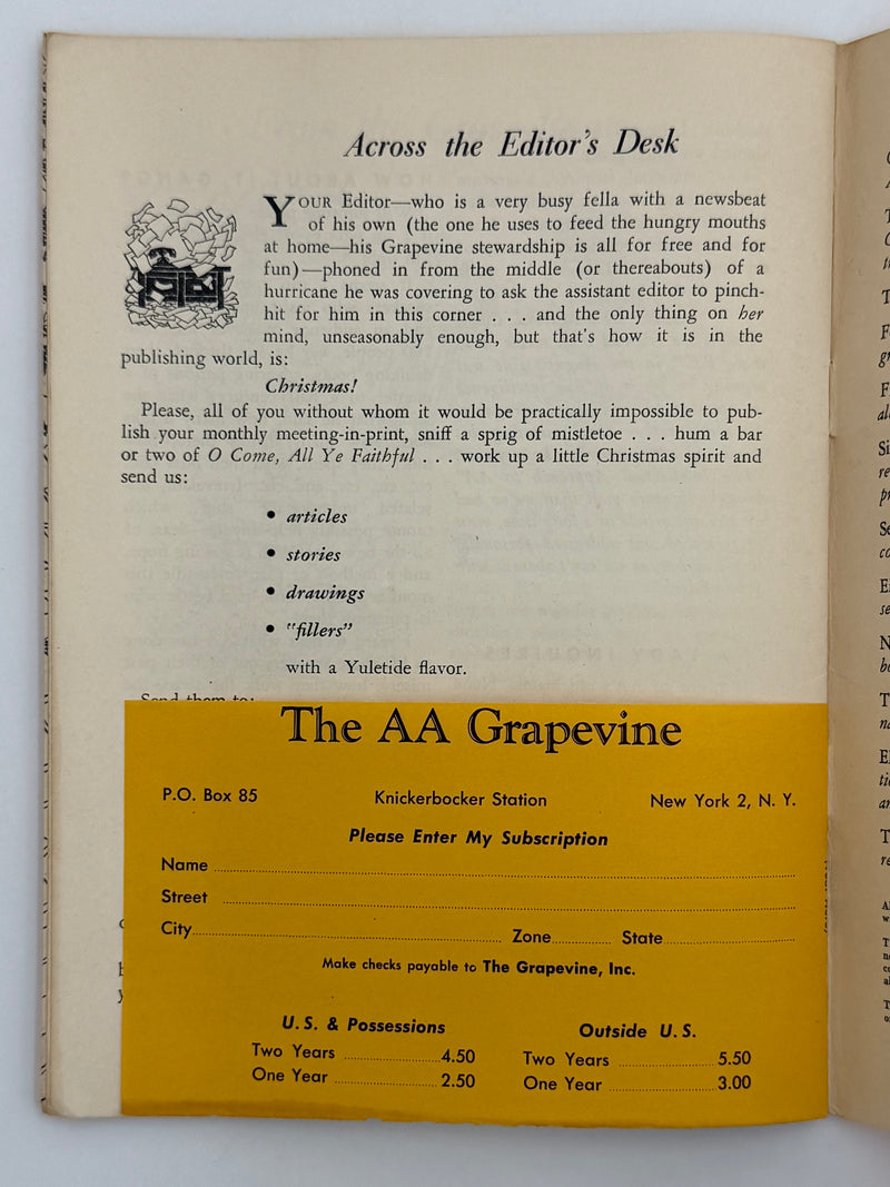 AA Grapevine October 1955 - The Spiritual Angle of AA by Sam Shoemaker