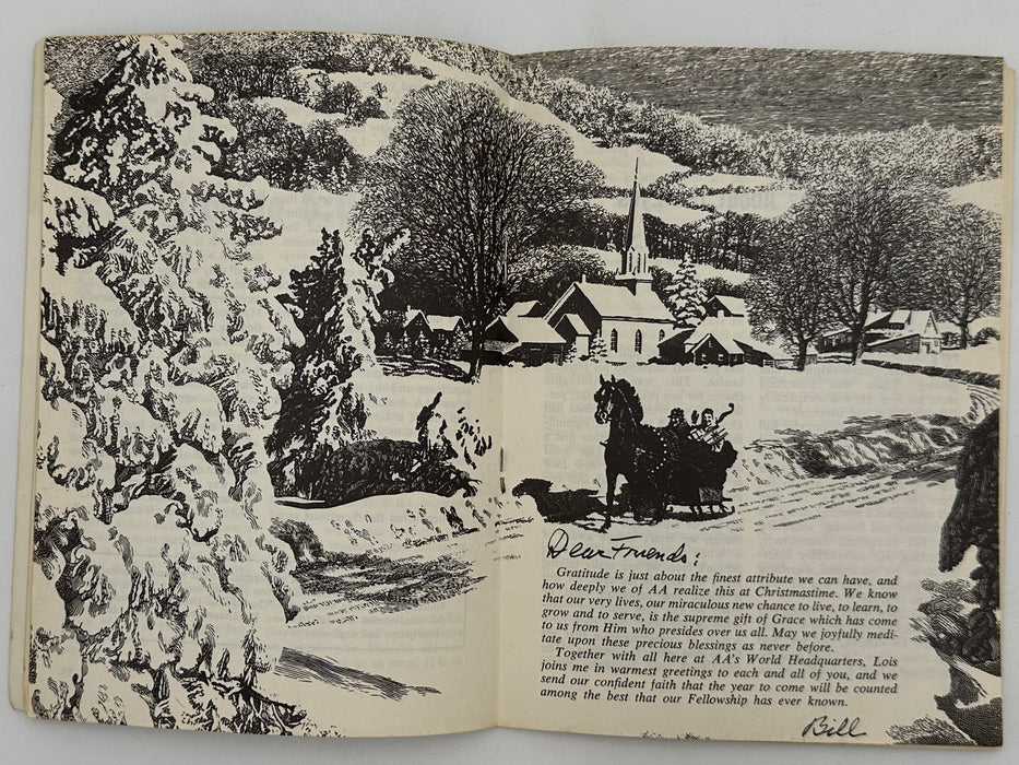 AA Grapevine from December 1963 - Christmas Greeting from Bill