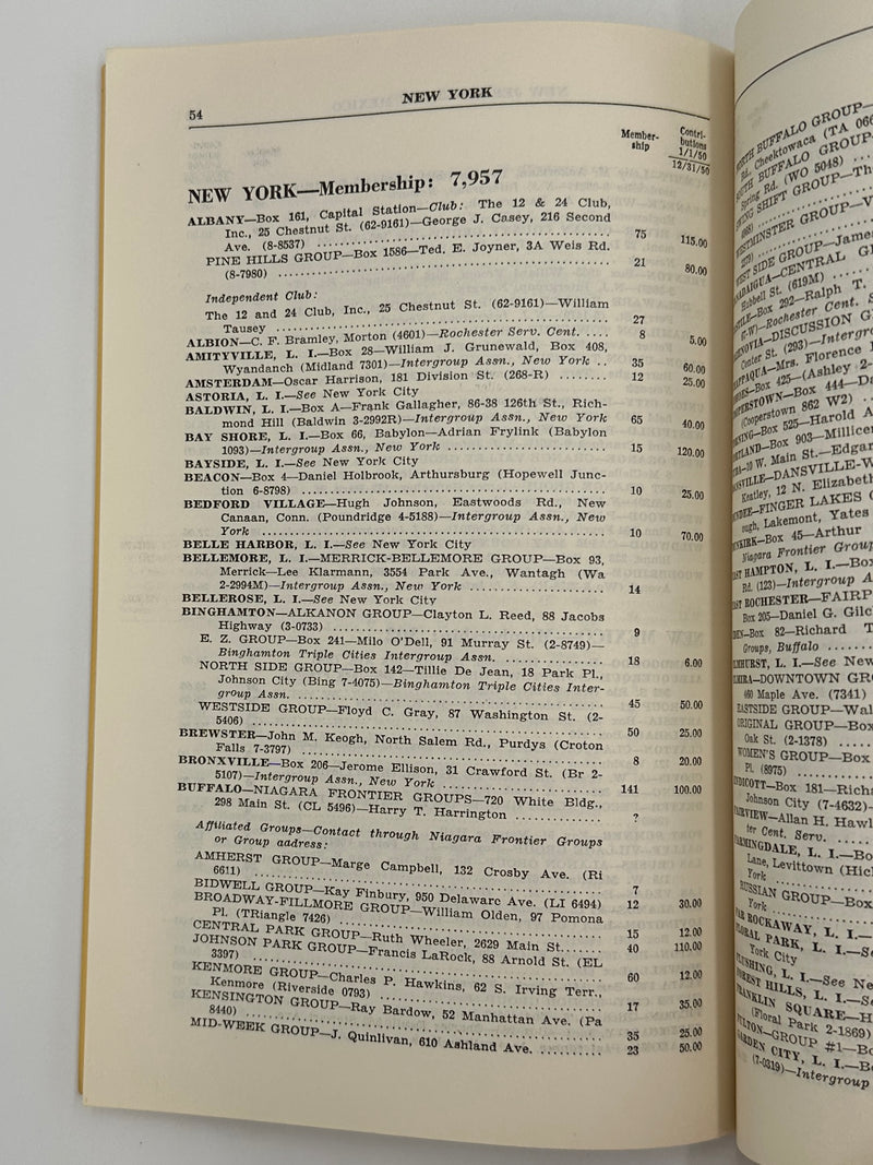 AA World Group Directory SPRING 1951 -Booklet West Coast Collection