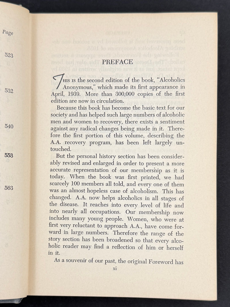 Alcoholics Anonymous — Second Edition, Fourth Printing — 1960