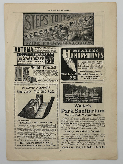 1898 Keeley Cure Advertisement — McClure’s Magazine
