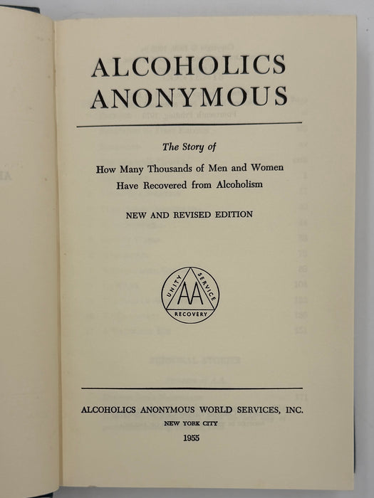 Alcoholics Anonymous Second Edition Big Book 14th Printing - ODJ