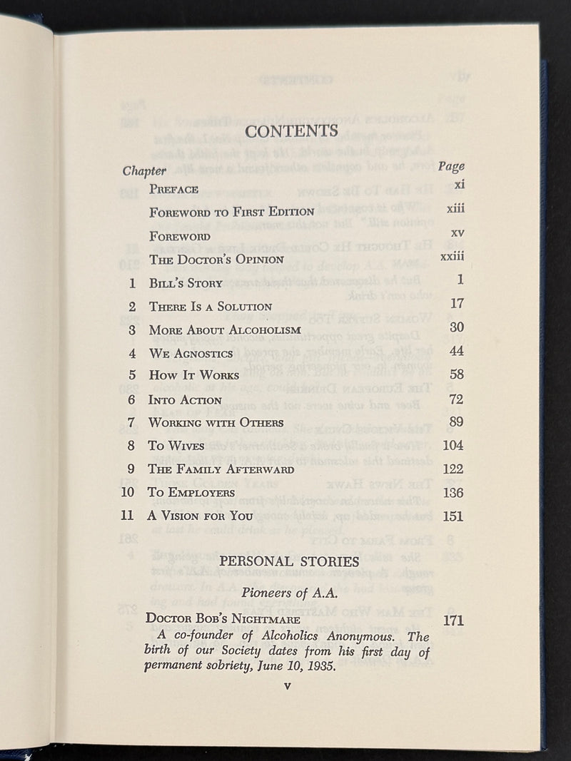 1976 Alcoholics Anonymous Big Book – Third Edition, First Printing – (ODJ)