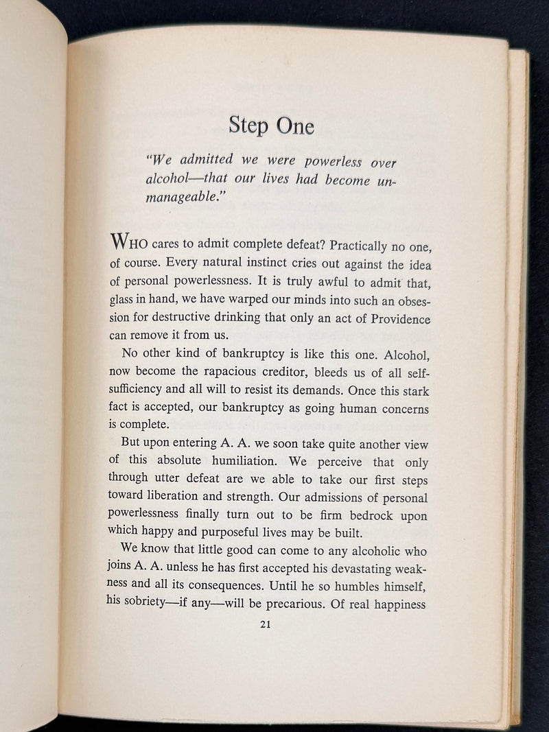 Twelve Steps and Twelve Traditions — First Printing (1953) Harper & Brothers Edition — Original Dust Jacket