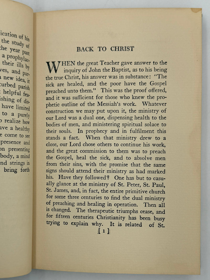 The How and Why of the Emmanuel Movement by Thomas Parker Boyd - 1914