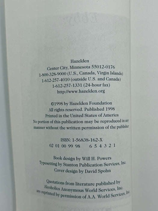 Signed - Ebby: The Man Who Sponsored Bill W. by Mel B.