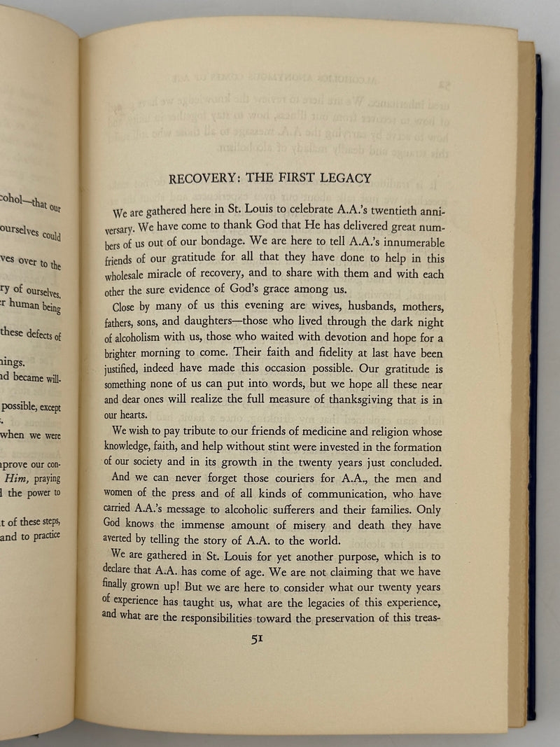 Alcoholics Anonymous Comes of Age — First Edition, First Printing (1957) Alcoholics Anonymous Publishing, Inc.