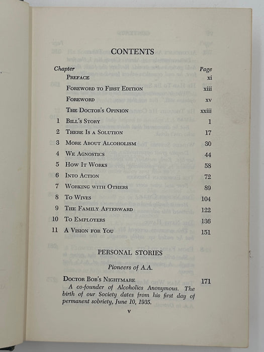 Alcoholics Anonymous Second Edition 5th Printing 1962 - RDJ