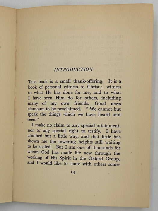 Why I Believe In The Oxford Group by Jack C. Winslow - 1935