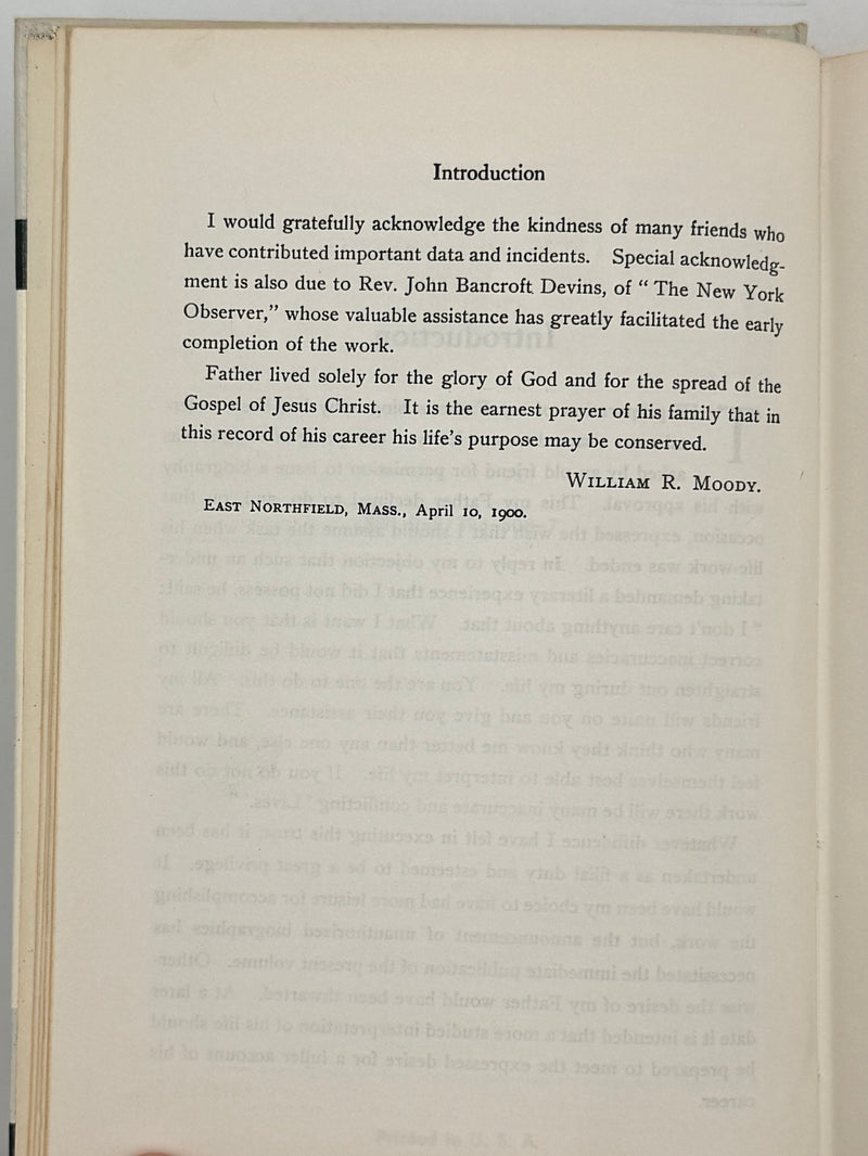 The Life of D. L. Moody – By His Son (Authorized Biography, Reprint Edition)