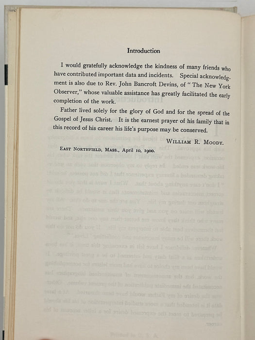 The Life of D. L. Moody – By His Son (Authorized Biography, Reprint Edition)