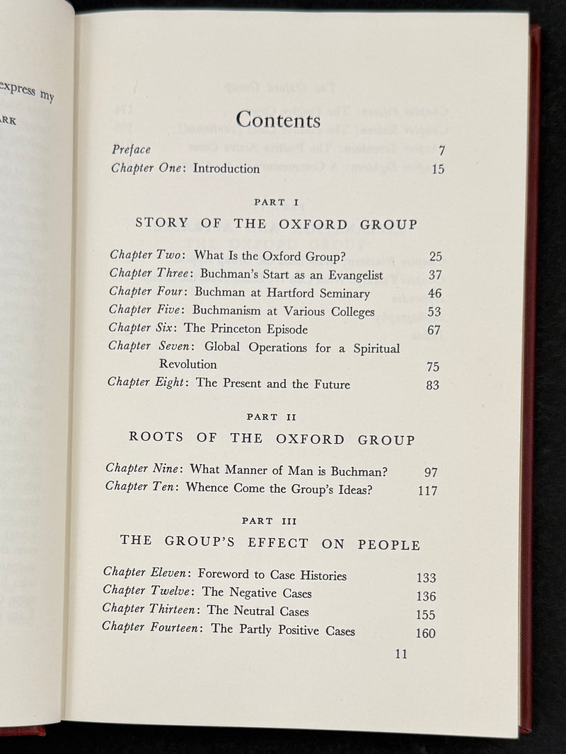 The Oxford Group: Its History and Significance | Walter Houston Clark — First Printing, 1951 — Original Dust Jacket
