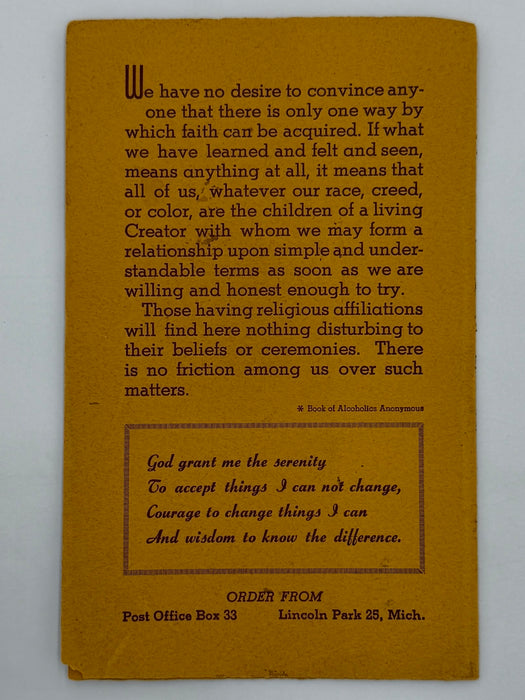 AA — Just One Happy Family