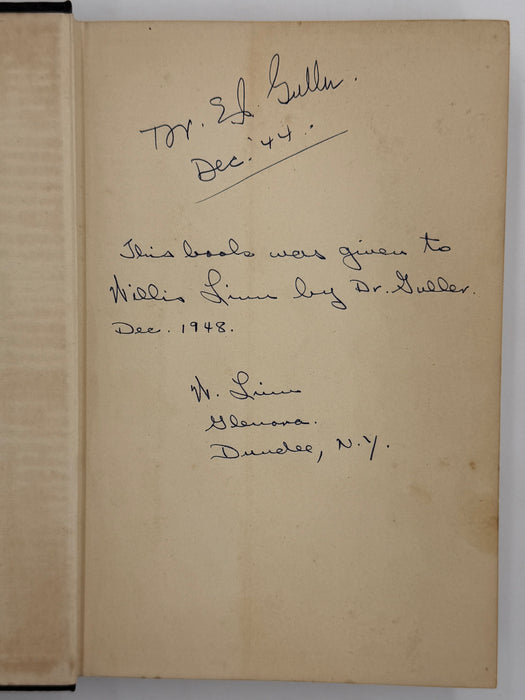 Alcoholics Anonymous Big Book First Edition 4th Printing from 1943 - Green Cover - Original dust jacket