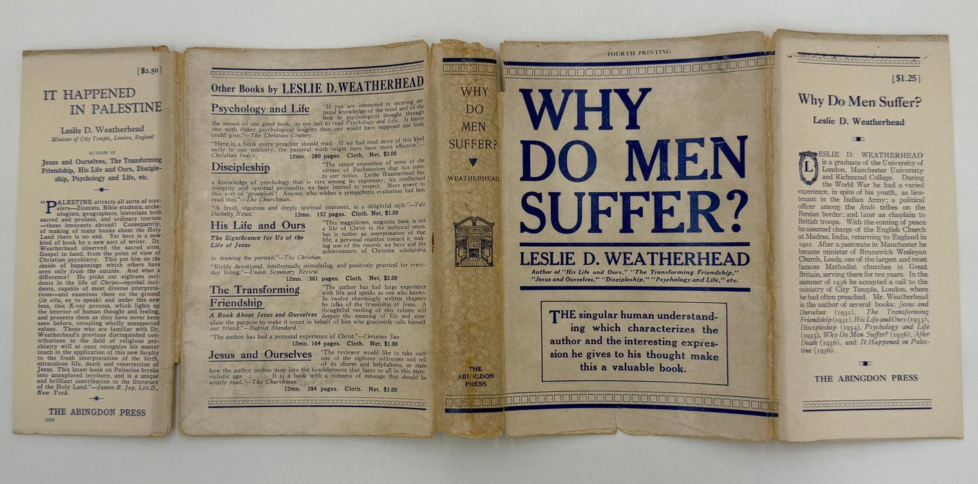 Why Do Men Suffer? by Leslie D. Weatherhead - Fourth Printing