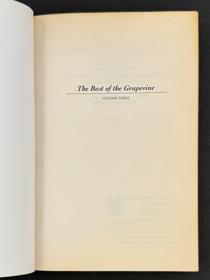 The Best of the Grapevine Collection — Four-Book Set (1985–2005)