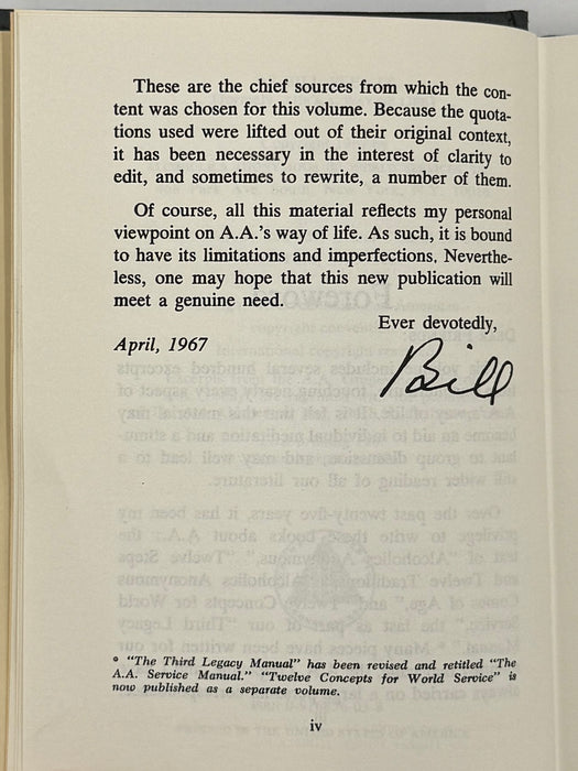 As Bill Sees It - 7th Printing from 1976