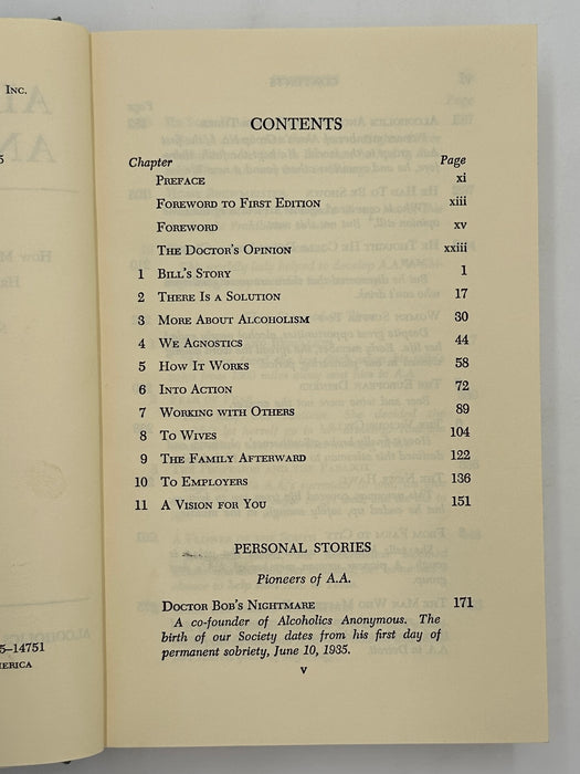 Alcoholics Anonymous 2nd Edition 13th Printing from 1972 - ODJ