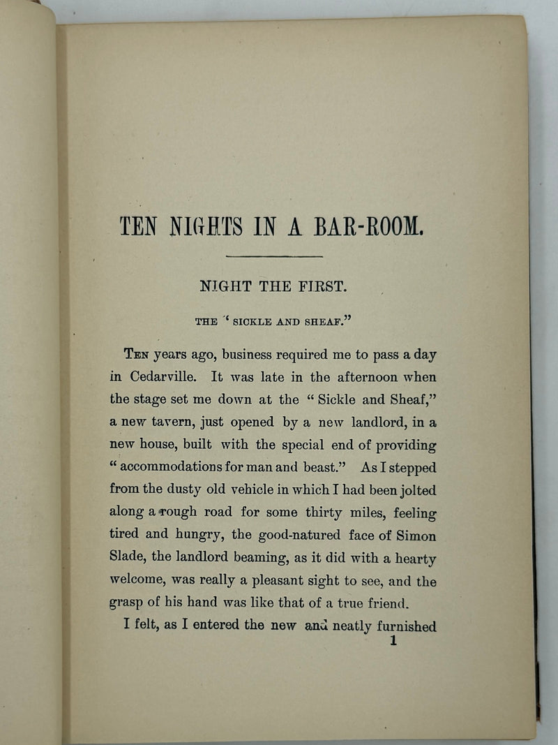 Ten Nights in a Bar-Room, and What I Saw There by T. S. Arthur