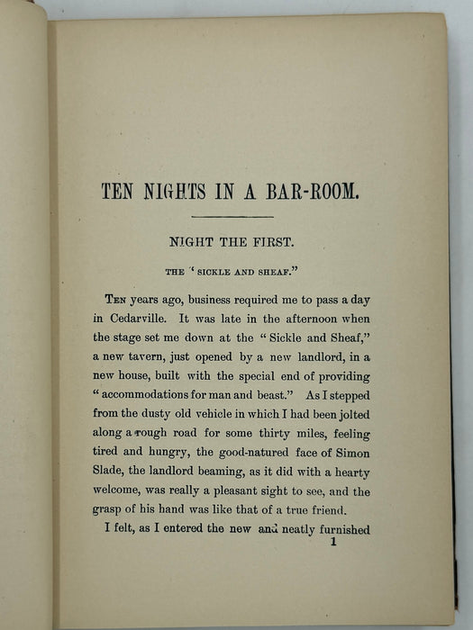 Ten Nights in a Bar-Room, and What I Saw There by T. S. Arthur