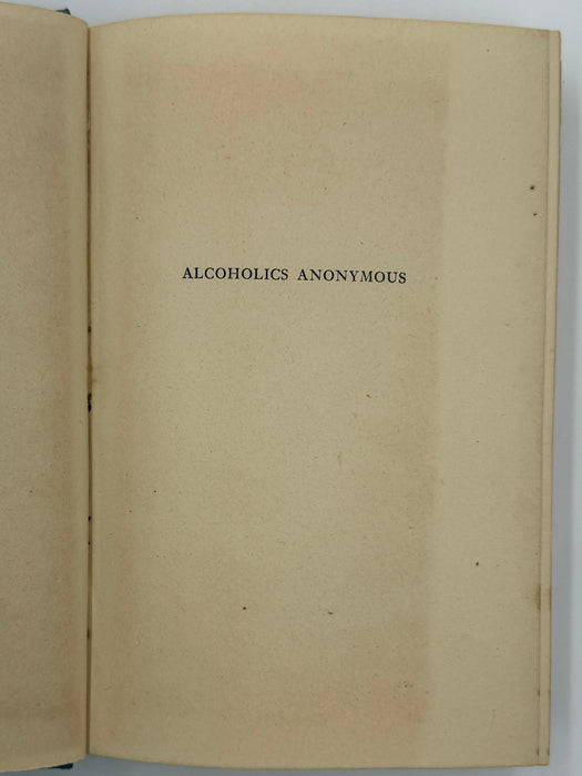 Alcoholics Anonymous First Edition 5th Printing from 1944 - RDJ