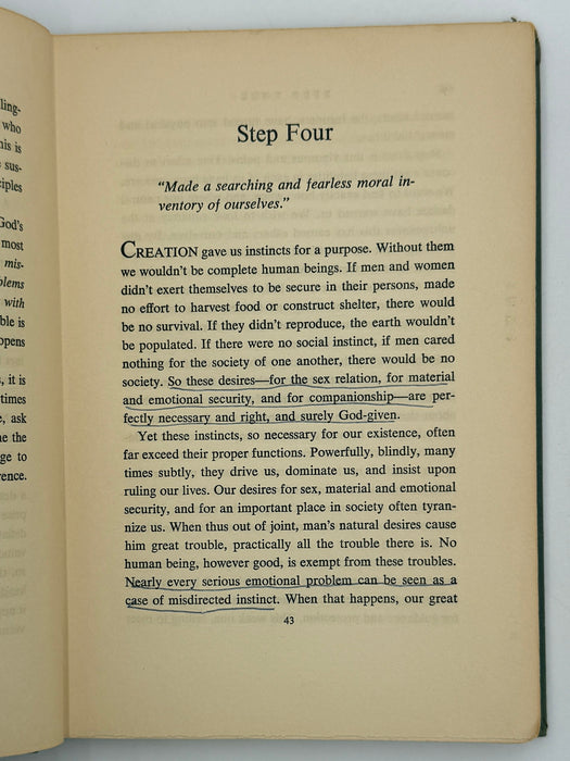 Alcoholics Anonymous Twelve Steps and Twelve Traditions - First Printing from 1953 - ODJ