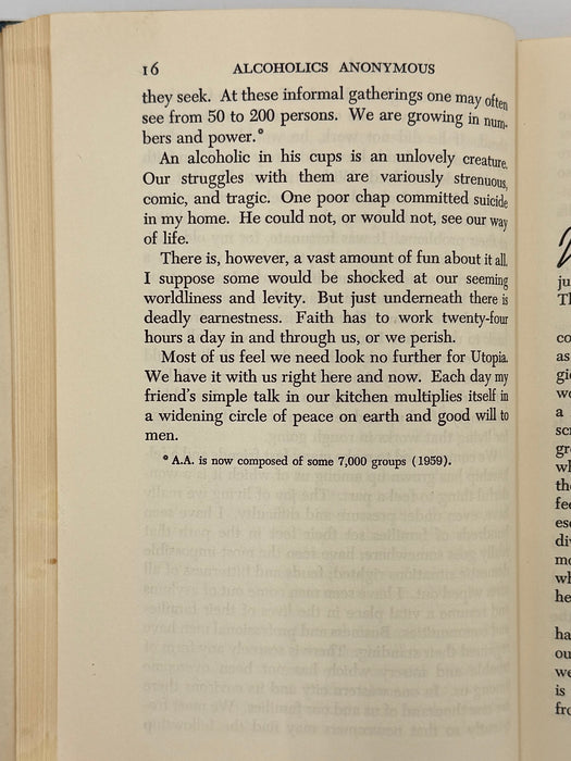 Alcoholics Anonymous Second Edition 3rd Printing with RDJ