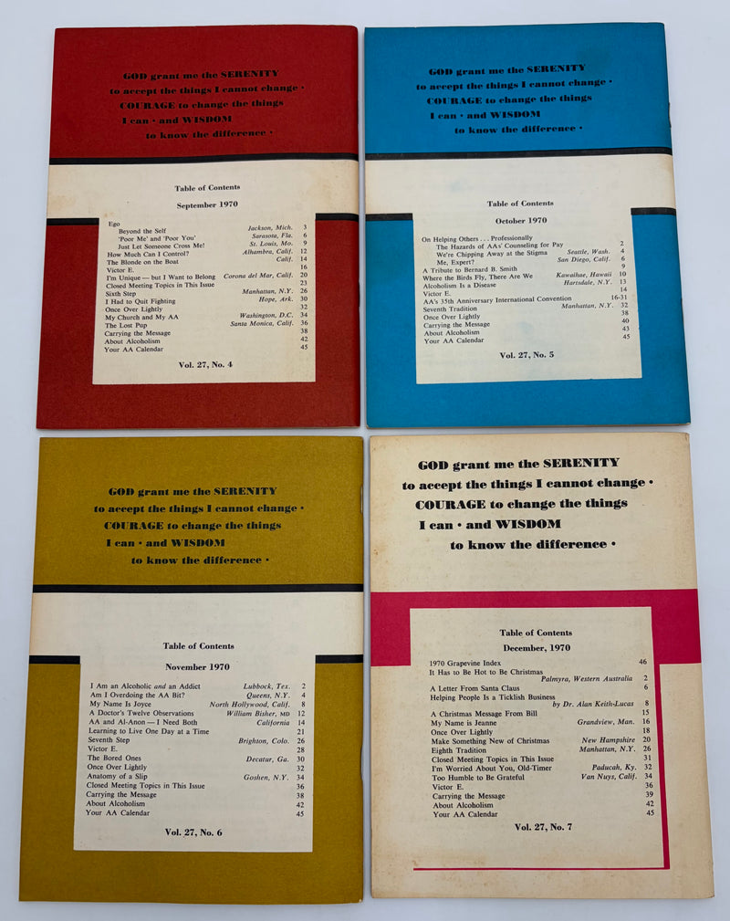 AA Grapevine Complete Set 1970