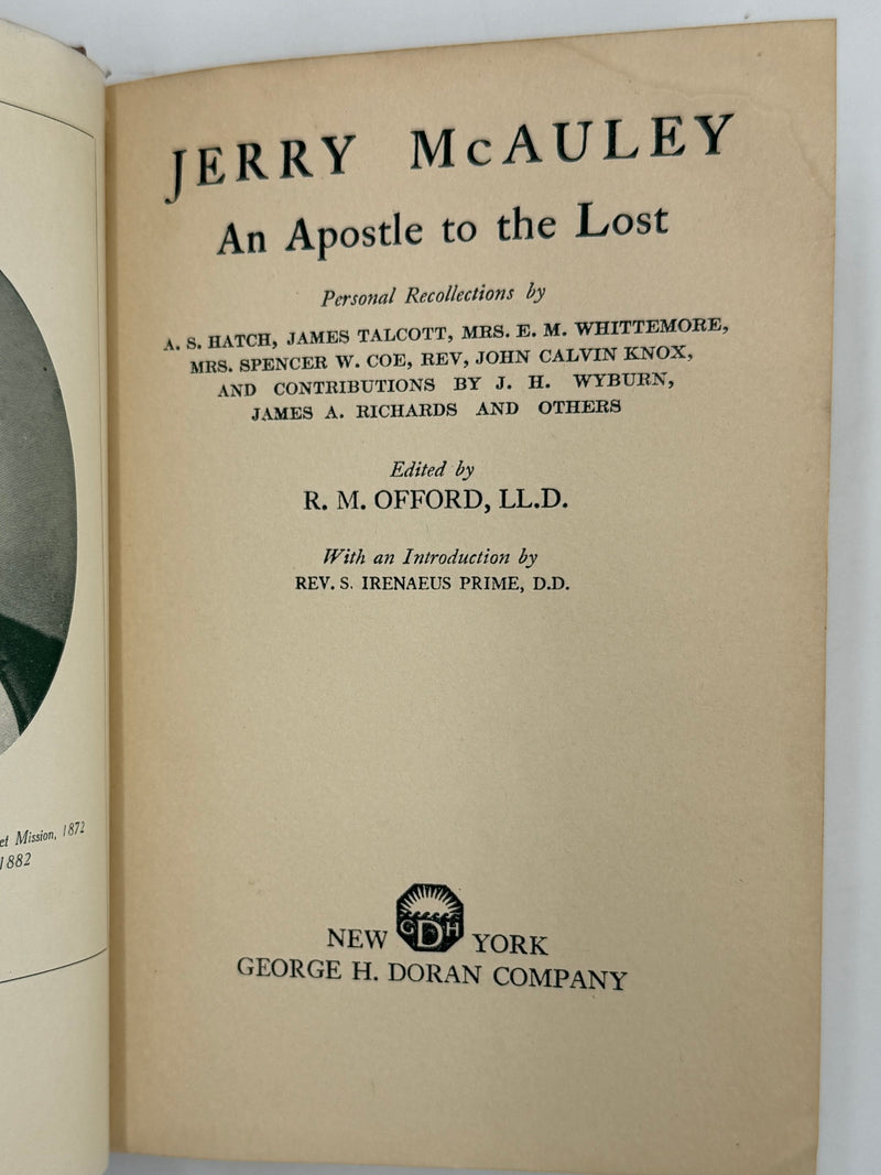 Jerry McAuley An Apostle To The Lost