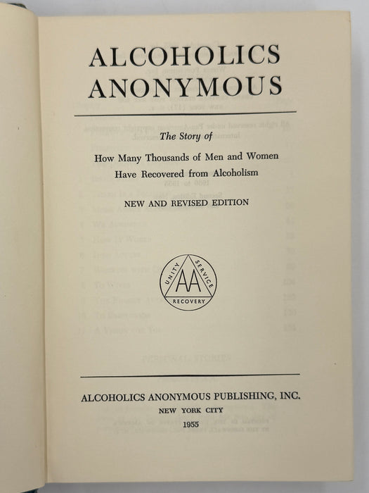 Alcoholics Anonymous Second Edition 3rd Printing with RDJ