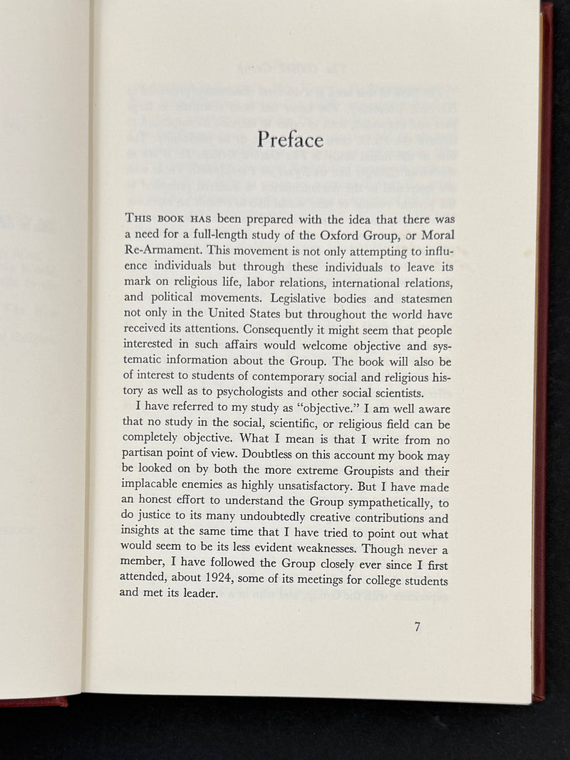 The Oxford Group: Its History and Significance | Walter Houston Clark — First Printing, 1951 — Original Dust Jacket