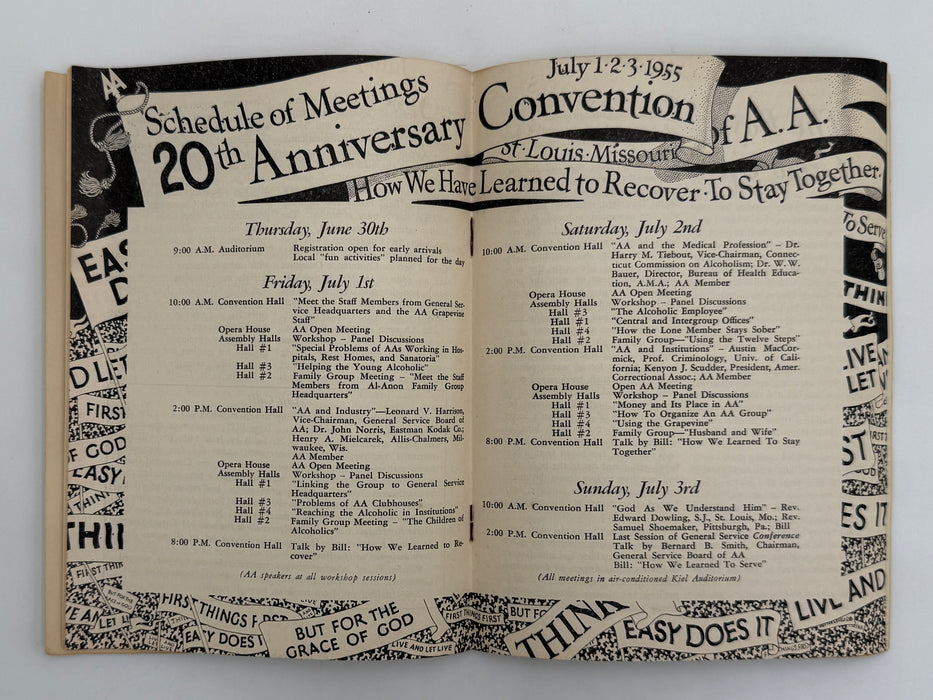 AA Grapevine - 1955 International Convention Program - June 1955