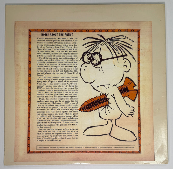 Clancy I.’s Halloween & Anniversary Records (1968–1983)