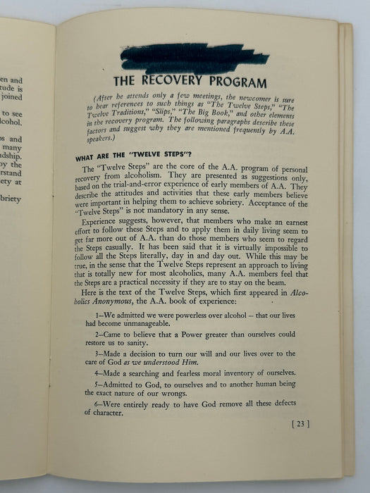 A.A. - 44 Questions and Answers About the Program of Recovery From Alcoholism - 1953 Pamphlet