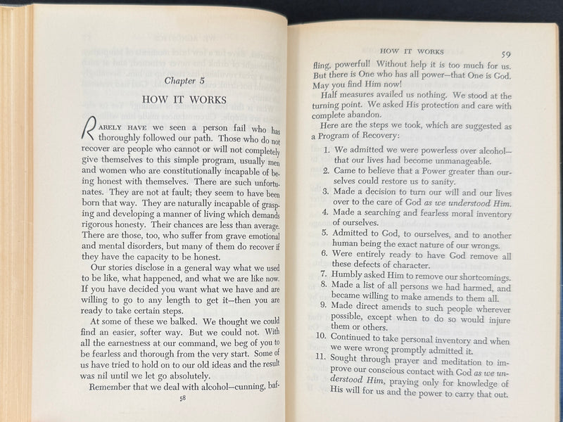 Alcoholics Anonymous — Second Edition, Fourth Printing — 1960