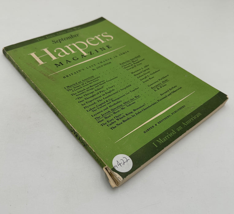 Harper’s Magazine from September 1941 - Laymen and Alcoholics by Genevieve Parkhurst