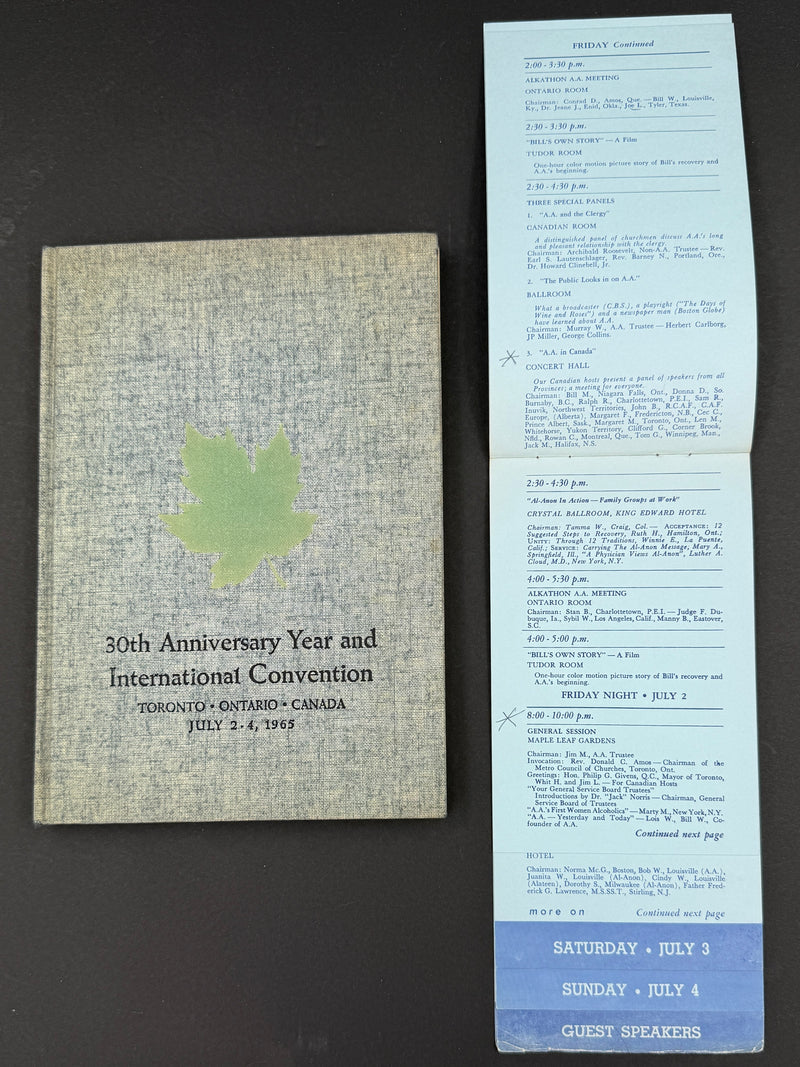 1965 Alcoholics Anonymous 30th Anniversary International Convention Collection
