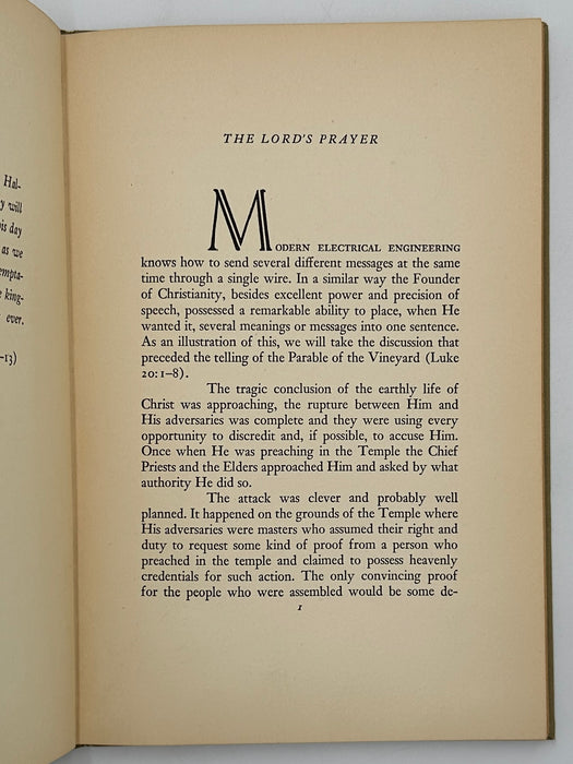 The Message of The Lord’s Prayer by Igor I. Sikorsky