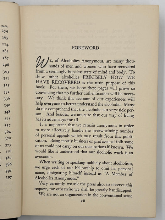 Alcoholics Anonymous First Edition 13th Printing from 1950 - ODJ