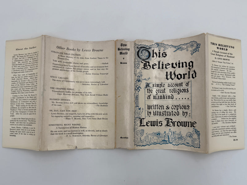 This Believing World by Lewis Browne - 6th Printing from 1953 - ODJ Recovery Collectibles