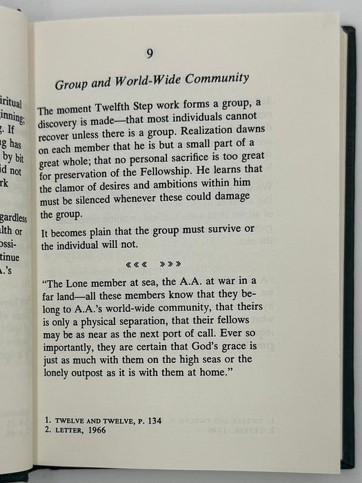 The AA Way of Life: As Bill Sees It - 6th Printing from 1975