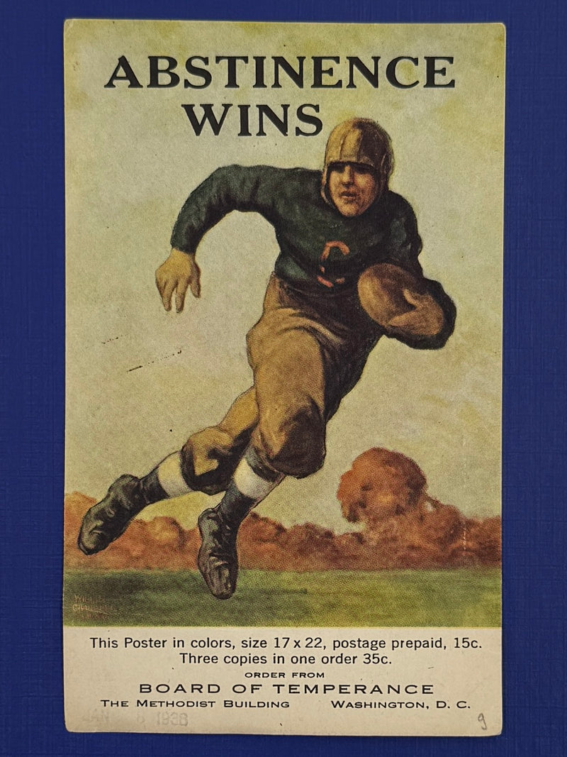 Abstinence Wins – Early 20th-Century Temperance Promotional Card