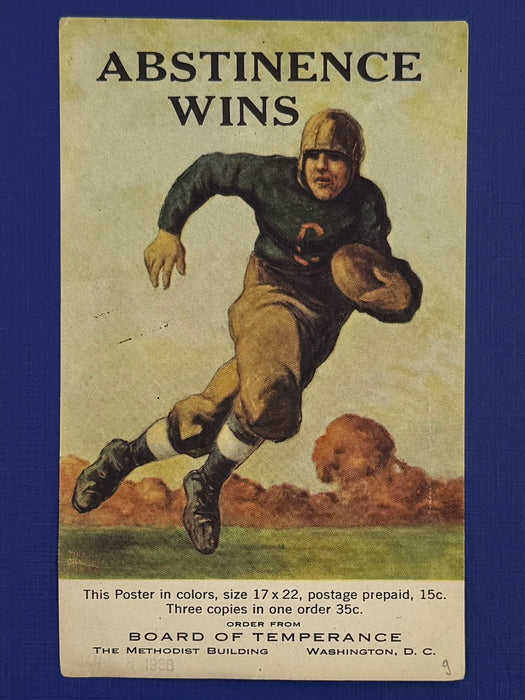 Abstinence Wins – Early 20th-Century Temperance Promotional Card