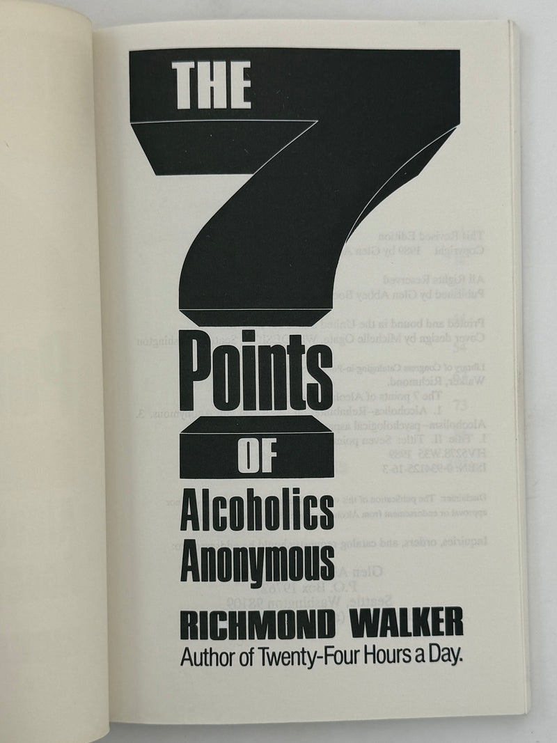 The 7 Points of Alcoholics Anonymous by Richmond Walker