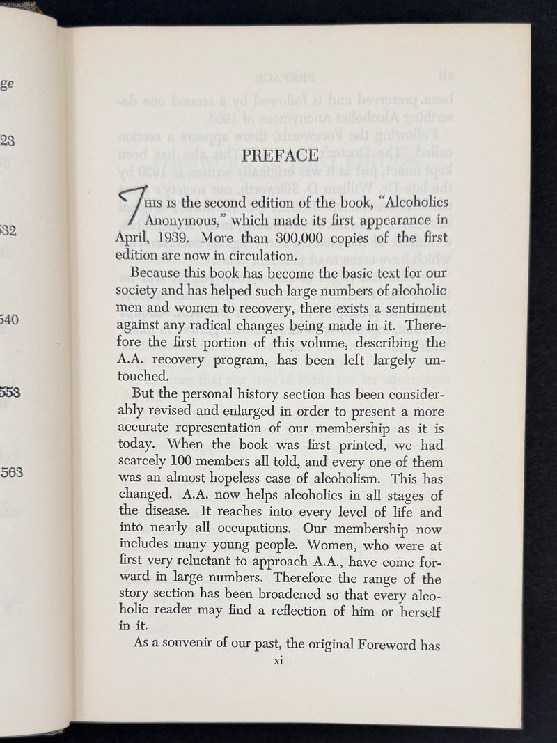 Alcoholics Anonymous — Second Edition, Second Printing (c. 1957)