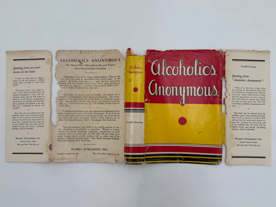 Alcoholics Anonymous First Edition 12th Printing from 1948 - ODJ
