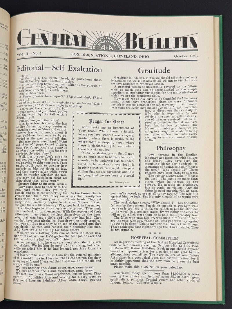 The Cleveland Central Bulletin Collection — Original Bound Volumes, 1942–1962