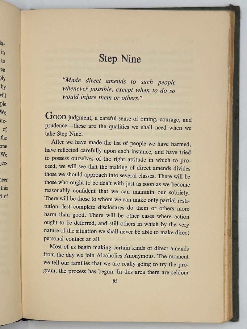 AA Twelve Steps & Twelve Traditions 1953 First Edition First Printing