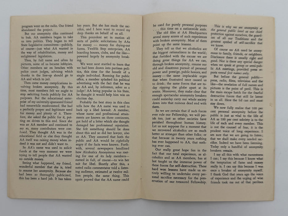 Why Alcoholics Anonymous Is Anonymous By Bill